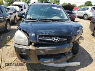 2007 Hyundai Tucson SE with VIN KM8JN12D27U670059, listed as a Copart auction lot 66517934 with 205,893 mi miles and Salvage Title. Bid and sale history available at carsss.com. Image 5.