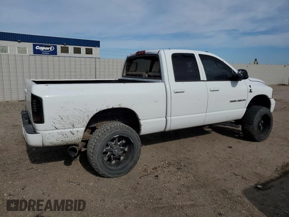 2005 Dodge 2500 SLT with VIN 3D7KS28C15G861404, listed as a Copart auction lot 55014625 with 375,107 mi miles and Salvage title. Bid and sale history available at DreamBid. Image 3.