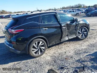 2015 Nissan Murano SL with VIN 5N1AZ2MG3FN278847, listed as a IAAI auction lot 41087917 with 133,080 mi miles. Bid and sale history available at carsss.com. Image 4.