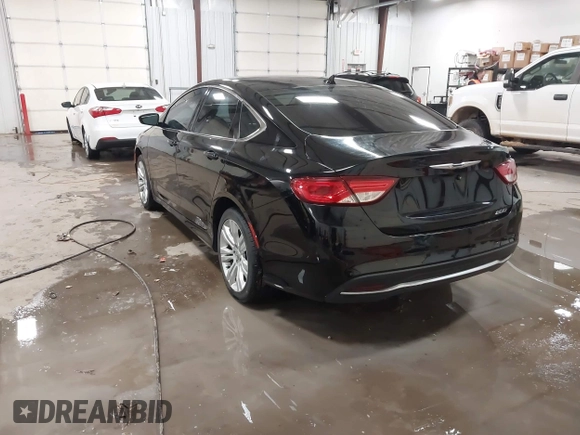 2015 Chrysler 200 Limited with VIN 1C3CCCAB9FN690174, listed as a IAAI auction lot 41330163 with 123,633 mi miles and . Bid and sale history available at carsss.com. Image 3.