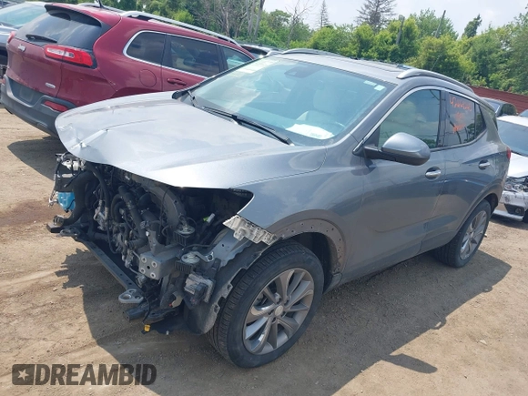 2021 Buick Encore GX Essence with VIN KL4MMGSL3MB134429, listed as a IAAI auction lot 42469245 with 49,427 mi miles and . Bid and sale history available at DreamBid. Image 2.