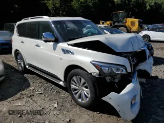 2016 Infiniti QX80 with VIN JN8AZ2NC5G9402910, listed as a Copart auction lot 67541834 with 174,471 mi miles and Salvage Title. Bid and sale history available at carsss.com. Image 4.