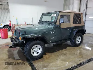 2002 Jeep Wrangler X with VIN 1J4FA39SX2P718415, listed as a Copart auction lot 52788015 with 152,093 mi miles and Salvage Title. Bid and sale history available at carsss.com. Image 1.