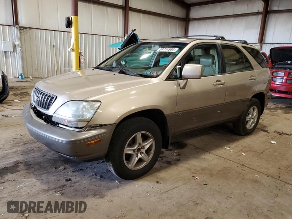 2003 Lexus RX 300 with VIN JTJHF10U330312275, listed as a Copart auction lot 84714964 with 196,367 mi miles and Salvage Title. Bid and sale history available at carsss.com. Image 1.