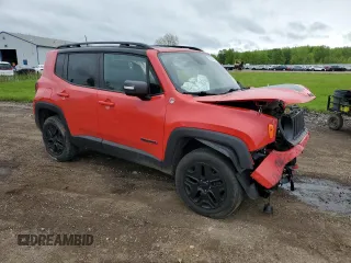2018 Jeep Renegade Trailhawk с VIN ZACCJBCB7JPG76380, выставлен на аукционе Copart как лот 56914355 с пробегом 74 612 миль миль и Списание • Salvage title. История ставок и продаж доступна на DreamBid. Изображение 4.
