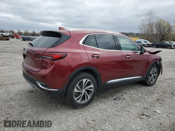 2021 Buick Envision Essence with VIN LRBFZNR46MD077570, listed as a Copart auction lot 51008985 with 31,850 mi miles and Salvage Title. Bid and sale history available at carsss.com. Image 3.