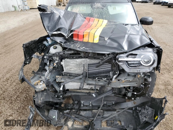 2025 Ford Bronco with VIN 3FMCR9KN4SRE07608, listed as a Copart auction lot 53671695 with 1,940 mi miles and Salvage title. Bid and sale history available at DreamBid. Image 12.