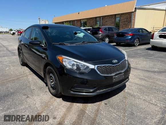 2016 Kia Forte LX with VIN KNAFK4A6XG5583167, listed as a Copart auction lot 54583045 with 139,248 mi miles and Clean Title. Bid and sale history available at carsss.com. Image 1.