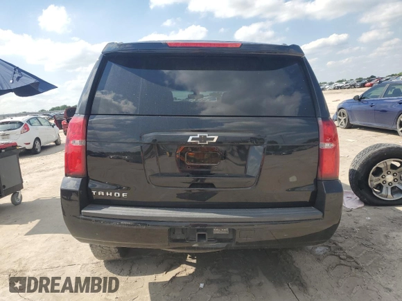 2018 Chevrolet Tahoe LS with VIN 1GNSCAKC7JR232581, listed as a Copart auction lot 56174415 with Not provided miles and Salvage title. Bid and sale history available at DreamBid. Image 6.