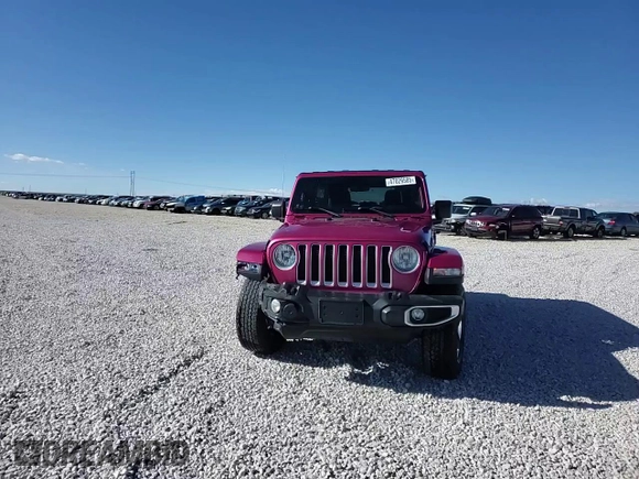 2022 Jeep Wrangler Unlimited Sahara with VIN 1C4HJXEN9NW120171, listed as a Copart auction lot 47029585 with 25,085 mi miles and Salvage Title. Bid and sale history available at DreamBid. Image 13.