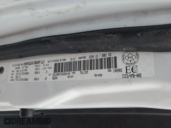 2013 Ram 1500 Express с VIN 3C6JR6ATXDG504103, выставлен на аукционе Copart как лот 47952025 с пробегом 291 158 миль миль и Чистый • Clean title. История ставок и продаж доступна на DreamBid. Изображение 12.