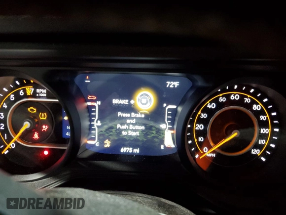 2024 Jeep Gladiator Sport S with VIN 1C6HJTAG9RL126938, listed as a Copart auction lot 54168665 with 6,975 mi miles and Salvage title. Bid and sale history available at DreamBid. Image 9.