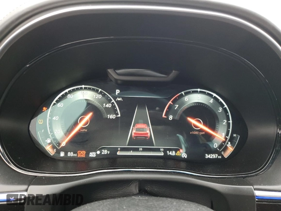 2022 Genesis GV70 Sport with VIN KMUMCDTCXNU011073, listed as a Copart auction lot 88661615 with 34,297 mi miles and Salvage title. Bid and sale history available at DreamBid. Image 9.