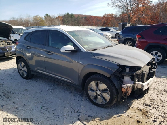 2020 Hyundai Kona Electric SEL with VIN KM8K23AG9LU067785, listed as a Copart auction lot 77616414 with 65,770 mi miles and Salvage Title. Bid and sale history available at carsss.com. Image 4.