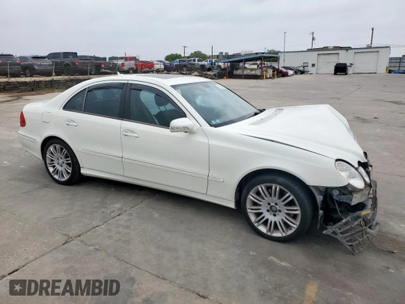 2008 Mercedes-Benz E-Class Luxury 3.5L with VIN WDBUF56X28B285414, listed as a Copart auction lot 51562605 with 0 mi miles and Salvage Title. Bid and sale history available at carsss.com. Image 4.