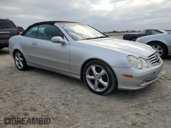 2005 Mercedes-Benz CLK 320 with VIN WDBTK65G55T037176, listed as a Copart auction lot 75594214 with Not Provided miles and Salvage Title. Bid and sale history available at DreamBid. Image 4.