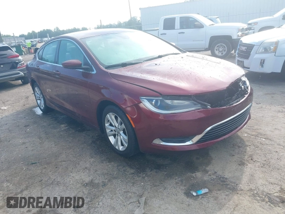 2015 Chrysler 200 Limited with VIN 1C3CCCAB2FN676780, listed as a IAAI auction lot 42656893 with 158,210 mi miles and . Bid and sale history available at DreamBid. Image 1.