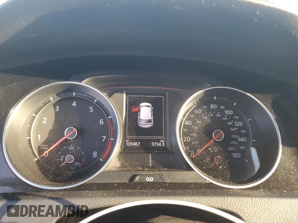 2016 Volkswagen Golf GTI SE with VIN 3VW4T7AU3GM020783, listed as a Copart auction lot 72877352 with 103,467 mi miles. Bid and sale history available at carsss.com. Image 9.