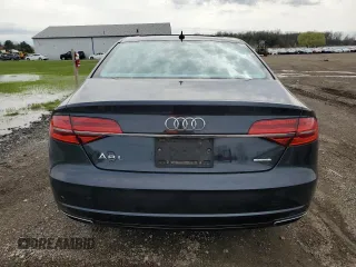 2017 Audi A8 L with VIN WAU44AFD5HN007950, listed as a Copart auction lot 51775815 with 95,633 mi miles and Salvage Title. Bid and sale history available at carsss.com. Image 6.
