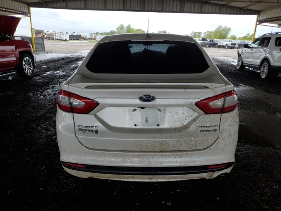 2016 Ford Fusion Titanium Hybrid with VIN 3FA6P0RUXGR314220, listed as a Copart auction lot 61512404 with 152,067 mi miles and Salvage Title. Bid and sale history available at carsss.com. Image 6.