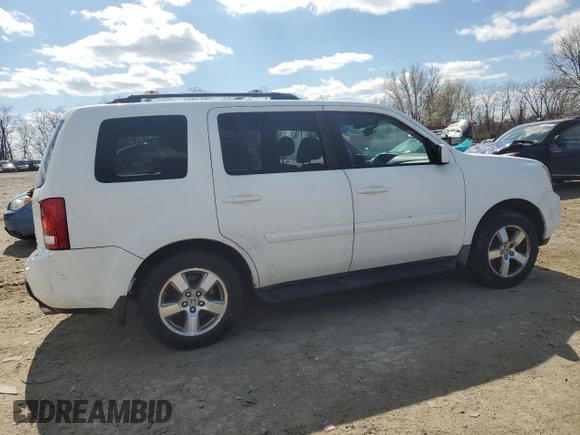 2009 Honda Pilot EX-L with VIN 5FNYF48559B032577, listed as a Copart auction lot 48916185 with 206,648 mi miles and Salvage Title. Bid and sale history available at carsss.com. Image 3.