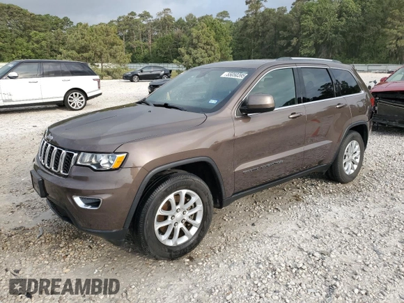 2021 Jeep Grand Cherokee Laredo X with VIN 1C4RJEAG8MC638787, listed as a Copart auction lot 55050395 with 24,332 mi miles and Clean title. Bid and sale history available at DreamBid. Image 1.