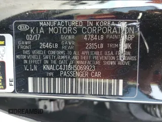 2017 Kia Cadenza Limited with VIN KNALC4J18H5069923, listed as a Copart auction lot 84475144 with 36,157 mi miles and Salvage Title. Bid and sale history available at carsss.com. Image 15.