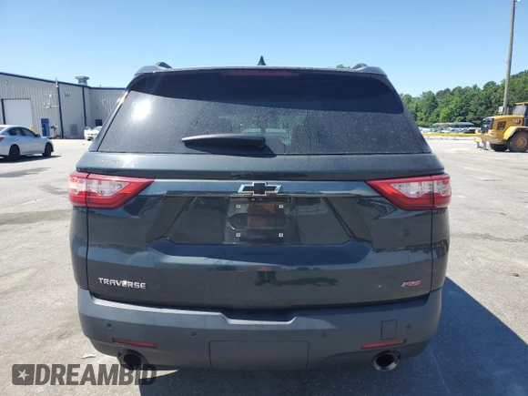 2021 Chevrolet Traverse RS with VIN 1GNERJKWXMJ194076, listed as a Copart auction lot 57808675 with 128,561 mi miles and Salvage title. Bid and sale history available at DreamBid. Image 6.