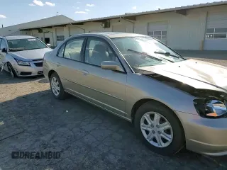 2003 Honda Civic EX with VIN 2HGES25783H618685, listed as a Copart auction lot 50200425 with 157,582 mi miles and Salvage Title. Bid and sale history available at DreamBid. Image 10.