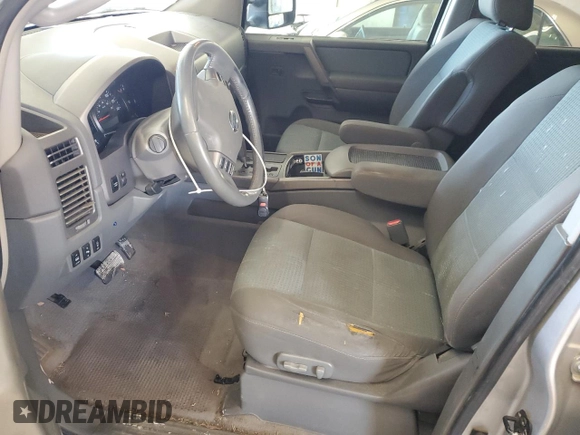 2005 Nissan Titan LE with VIN 1N6AA07B25N505392, listed as a Copart auction lot 50221945 with 187,780 mi miles and Salvage Title. Bid and sale history available at carsss.com. Image 7.