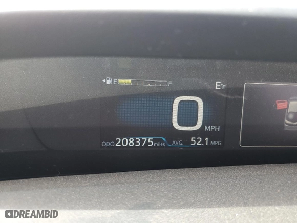 2020 Toyota Prius Prime LE with VIN JTDKARFP7L3144484, listed as a Copart auction lot 53127815 with 208,375 mi miles and Salvage Title. Bid and sale history available at carsss.com. Image 9.