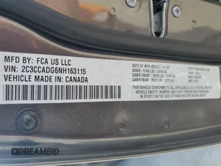 2022 Chrysler 300 Touring L with VIN 2C3CCADG6NH163115, listed as a Copart auction lot 50265605 with 63,629 mi miles and Salvage Title. Bid and sale history available at DreamBid. Image 13.