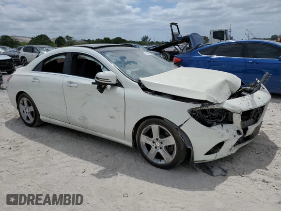 2016 Mercedes-Benz CLA 250 with VIN WDDSJ4GB3GN303071, listed as a Copart auction lot 54166795 with 107,001 mi miles and Salvage title. Bid and sale history available at DreamBid. Image 4.