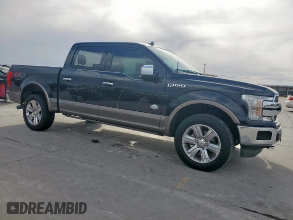 2020 Ford F-150 XL with VIN 1FTEW1E47LFC04396, listed as a Copart auction lot 48570105 with 97,411 mi miles and Salvage Title. Bid and sale history available at DreamBid. Image 4.