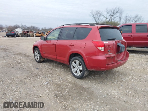 2007 Toyota RAV4 Sport with VIN JTMBK32V776012182, listed as a IAAI auction lot 40842933 with 144,043 mi miles. Bid and sale history available at carsss.com. Image 3.
