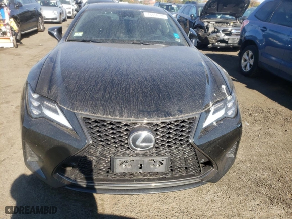 2019 Lexus RC with VIN JTHSZ5BC6K5009356, listed as a Copart auction lot 76454784 with 78,032 mi miles and Salvage Title. Bid and sale history available at carsss.com. Image 5.