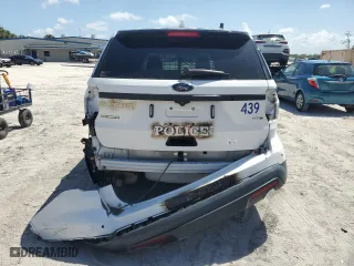 2017 Ford Police Interceptor Utility with VIN 1FM5K8ARXHGD57504, listed as a Copart auction lot 43418635 with 77,730 mi miles and Salvage Title. Bid and sale history available at carsss.com. Image 6.