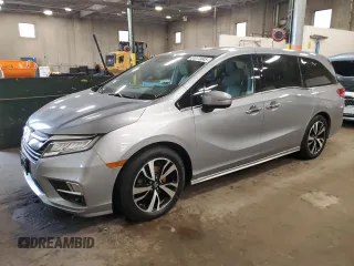 2019 Honda Odyssey Elite with VIN 5FNRL6H92KB096240, listed as a Copart auction lot 61073045 with 85,751 mi miles and Salvage title. Bid and sale history available at DreamBid. Image 1.