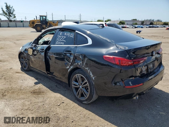 2022 BMW 2 Series 228i with VIN WBA53AK08N7L37222, listed as a Copart auction lot 51824973 with 4,979 mi miles. Bid and sale history available at carsss.com. Image 2.