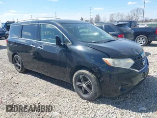 2012 Nissan Quest SL with VIN JN8AE2KP2C9036160, listed as a IAAI auction lot 41909043 with 172,000 mi miles. Bid and sale history available at carsss.com. Image 1.