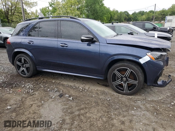 2024 Mercedes-Benz GLE 350 with VIN 4JGFB4FB4RB096975, listed as a Copart auction lot 58155465 with 28,359 mi miles and Salvage title. Bid and sale history available at DreamBid. Image 4.