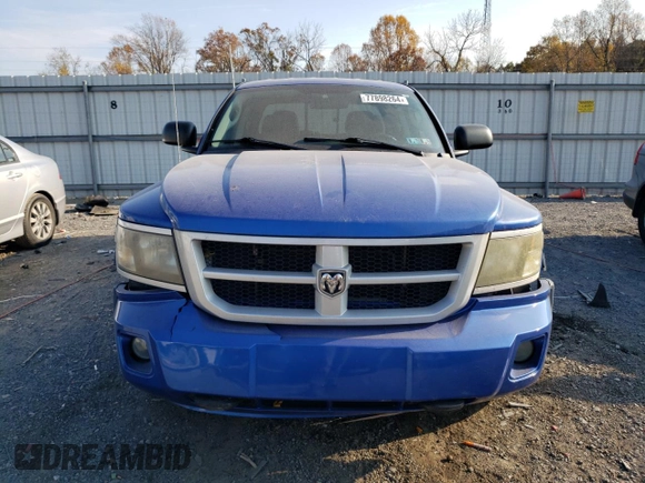 2008 Dodge Dakota with VIN 1D7HW78N38S550177, listed as a Copart auction lot 77898264 with 117,222 mi miles and Salvage title. Bid and sale history available at DreamBid. Image 5.