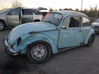 1972 Volkswagen Beetle with VIN 1122696781, listed as a Copart auction lot 83026554 with 11,104 mi miles and Salvage Title. Bid and sale history available at DreamBid. Image 1.