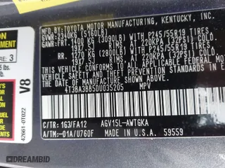 2013 Toyota Venza LE with VIN 4T3BA3BB5DU035205, listed as a IAAI auction lot 41149327 with 162,286 mi miles. Bid and sale history available at carsss.com. Image 9.