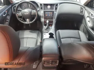 2015 Infiniti Q50 Sport with VIN JN1BV7AP2FM338924, listed as a Copart auction lot 64821585 with 104,907 mi miles and Clean title. Bid and sale history available at DreamBid. Image 8.