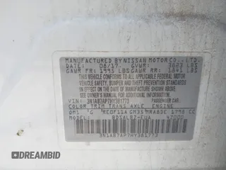 2017 Nissan Sentra S с VIN 3N1AB7AP7HY381773, выставлен на аукционе IAAI как лот 42247232 с пробегом 102 956 миль миль и . История ставок и продаж доступна на DreamBid. Изображение 9.