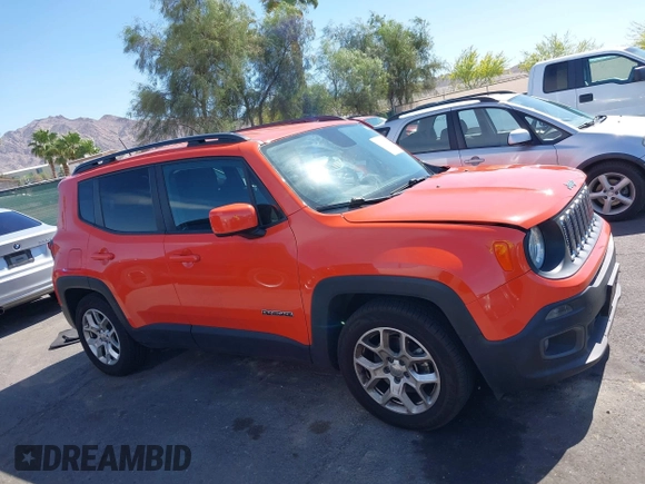 2015 Jeep Renegade Latitude with VIN ZACCJABT7FPC20455, listed as a IAAI auction lot 42250490 with 65,977 mi miles and . Bid and sale history available at DreamBid. Image 13.