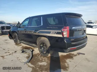2022 Chevrolet Tahoe Commercial with VIN 1GNSCLED0NR143392, listed as a Copart auction lot 88697155 with 23,058 mi miles and Salvage Title. Bid and sale history available at carsss.com. Image 2.