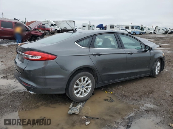 2018 Ford Fusion S with VIN 3FA6P0G73JR164990, listed as a Copart auction lot 45962225 with 0 mi miles and Salvage Title. Bid and sale history available at carsss.com. Image 3.