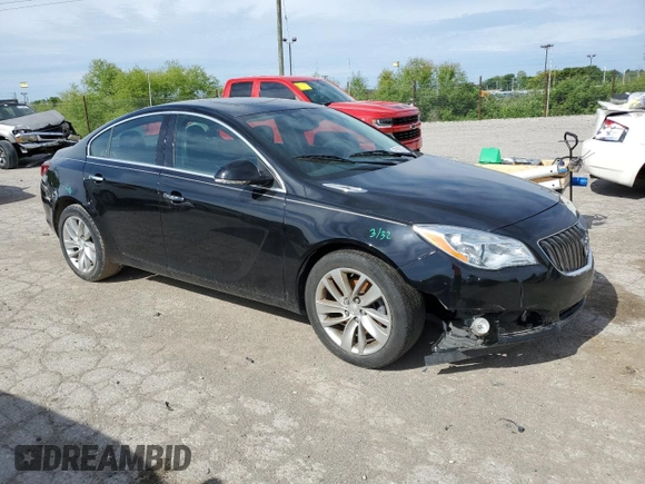 2014 Buick Regal Premium I with VIN 2G4GP5EX7E9201996, listed as a Copart auction lot 57182055 with 102,474 mi miles and Salvage title. Bid and sale history available at DreamBid. Image 4.